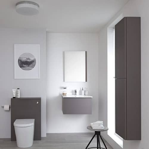 Combinazione specchio lavabo 3 in 1, 600 mm